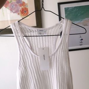 NEW W/ TAGS DKNY knitted beach coverup